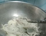 A picture of step 2 of Fried rice with shashlik masala.