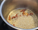 Foto del paso 2 de la receta: Arroz o risotto con jamón