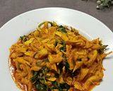 Foto langkah ke 4 dari resep Jamur Tiram Suwir Kemangi.