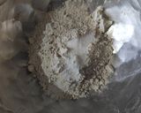 A picture of step 1 of Bajra Roti with Ringda odo.