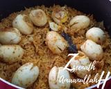 A picture of step 6 of Qeema Anda Dum Biryani.