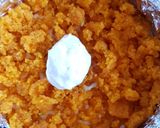 A picture of step 4 of Boondi Ladoo Cheesecake.