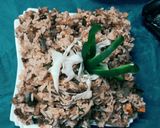 A picture of step 2 of Nutrela Chinese fried rice.