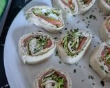 Une image de l'étape 2 de Wraps apéritifs au saumon.