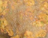 A picture of step 3 of Punjabi Kadhi Pakoda.