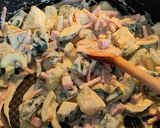 Une image de l'étape 3 de Gratin de pennes aux courgettes et Boursin.