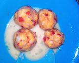 A picture of step 3 of Yam balls.