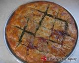 A picture of step 13 of Spinach and cheese pie or vrehti.