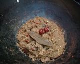 A picture of step 3 of Karhai khara Masala Qeema.