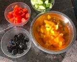 Mediterran kuszkusz saláta recept fázis 3 fotója