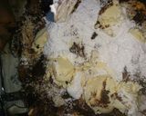 A picture of step 6 of Chocolate and biscuit salami.