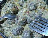 Foto del paso 13 de la receta: Albóndigas a la crema de verdeo en disco
