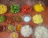 A picture of step 1 of Veg Sizzling Sweet Corn Rice.