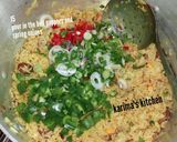 A picture of step 6 of Sausage fried rice.