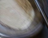 A picture of step 2 of Hot milk tea cake (without oven).