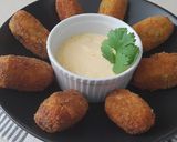 A picture of step 7 of Asparagus and Gorgonzola Croquettes.