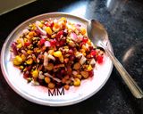 A picture of step 1 of Mixed Sprouts Chaat.