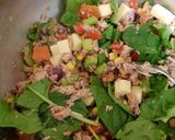 A picture of step 4 of My Tuna Pasta Bake with a Hint of Sweet Chilli. 😍#.