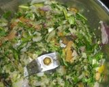 A picture of step 2 of French beans chutney.