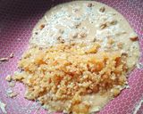 A picture of step 2 of Gond Sukhadi/Gud Papdi.