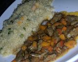 A picture of step 6 of Cous cous with liver sauce.