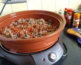Une image de l'étape 2 de Chili con carne façon tajine.