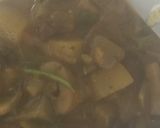 A picture of step 3 of Mushroom, Aubergine and Potato Curry.