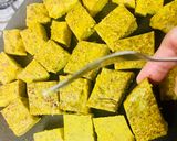 #मसूर दाल कतली मसाला फ्राइड (ऑफिस ट्रिक लंच बॉक्स) रेसिपी चरण 10 फोटो