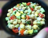 A picture of step 4 of Mexican chickpea salad.
