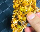 A picture of step 7 of Roasted sunflower seeds & other seeds spiced jaggery brittle.