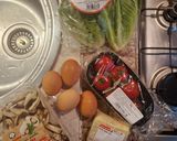 Töltött, zöldséges-sajtos omlett recept fázis 1 fotója