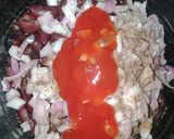 A picture of step 1 of Red Beans salad.