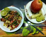 A picture of step 3 of Apple and Walnut Chaat.