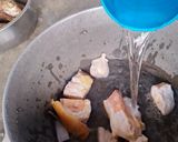 Une image de l'étape 9 de Sauce graines avec pâte de bœuf 😋 et poisson fumé mérou 🩷.