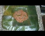 A picture of step 6 of Meen pollichathu/ Fish fried in banana leaf wrap.