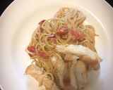 A picture of step 5 of Chicken Tomato Cream Pasta.