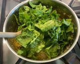 Une image de l'étape 15 de Gratin d’épinards au jambon, pignons de pin et floraline.