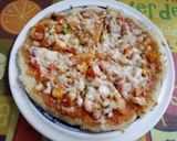 A picture of step 8 of Rava pan pizza.