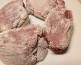 A picture of step 2 of Miale in agrodolce sweet and sour pork.