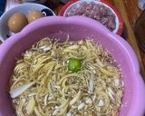 รูปขั้นตอนการทำที่ 1 ของ ทอดมันหัวปลีใส่หมูสับ