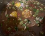 A picture of step 7 of Zatarain’s Gumbo.