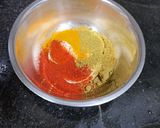 A picture of step 1 of Tandoori mayonnaise.