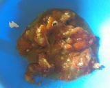 A picture of step 1 of Savory scones with feta cheese and grilled peppers, tomato.