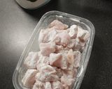 A picture of step 2 of Mongolian Chicken.