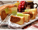 Foto langkah ke 9 dari resep Chiffon Cake 3 Rasa ( Vanilla Choco Pandan menul2+Step by step.