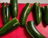 A picture of step 2 of Stuffed Jalapeños.