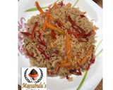 A picture of step 4 of Vegetable rice and white chicken stew.