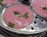 A picture of step 2 of Beetroot Masala Idlis.