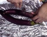 A picture of step 1 of Meaty Eggplant Omelette (Tortang Talong with Giniling).