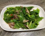 青椒梅花豬的食譜步驟8照片